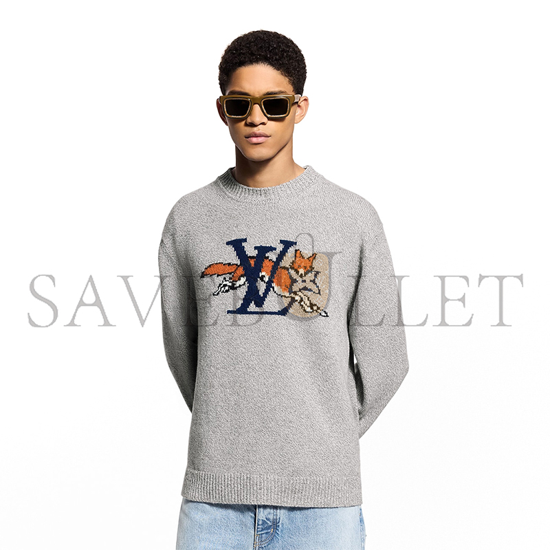LOUIS VUITTON CHUNKY WOOL-CASHMERE CREWNECK 1AJBU3